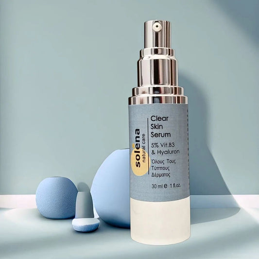 Ορός προσώπου για ομοιόμορφο δέρμα με βιταμίνη Β3 και υαλουρονικό οξύ, σε συσκευασία airless 30 ml