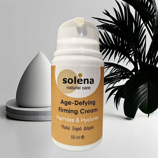 Πλούσια συσφικτική κρέμα προσώπου για πολύ ξηρό δέρμα με υαλουρονικό οξύ και πεπτίδια, σε airless συσκευασία 50 ml 